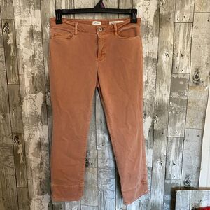 J.Jill Denim authentic fit cropped orange jeans 4